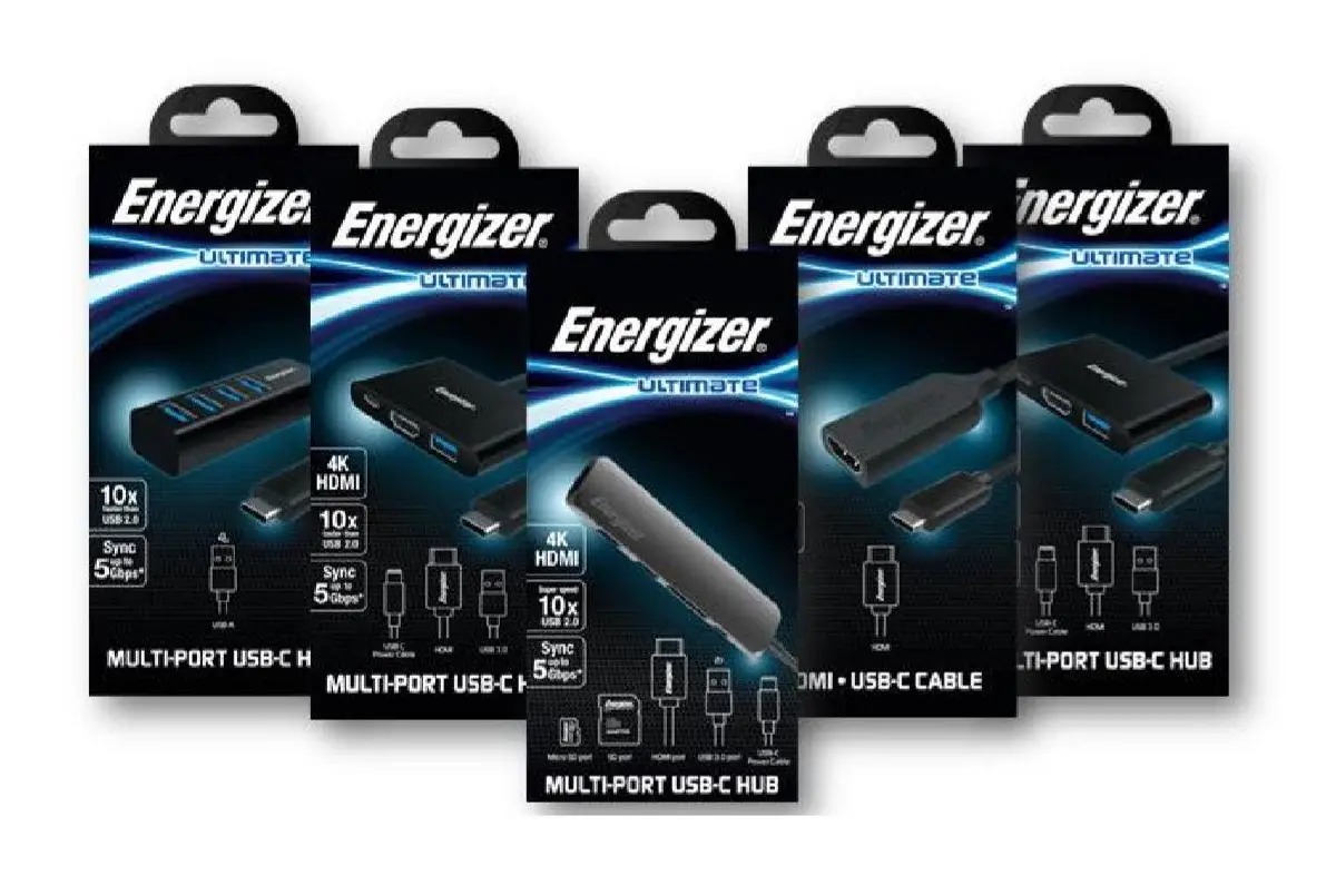 New line of 5 Energizer® USB-C Hubs: Speed, Convenience and Style for New Laptops