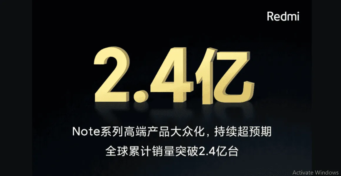 Redmi Note series global sales exceed 240 million units