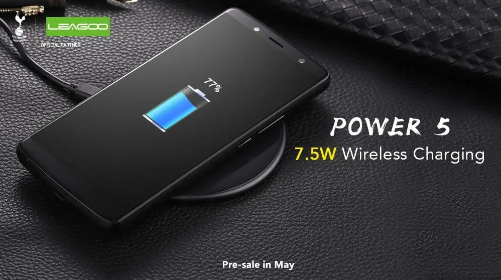 LEAGOO Power 5 will be supporting the 7.5W wireless charging
