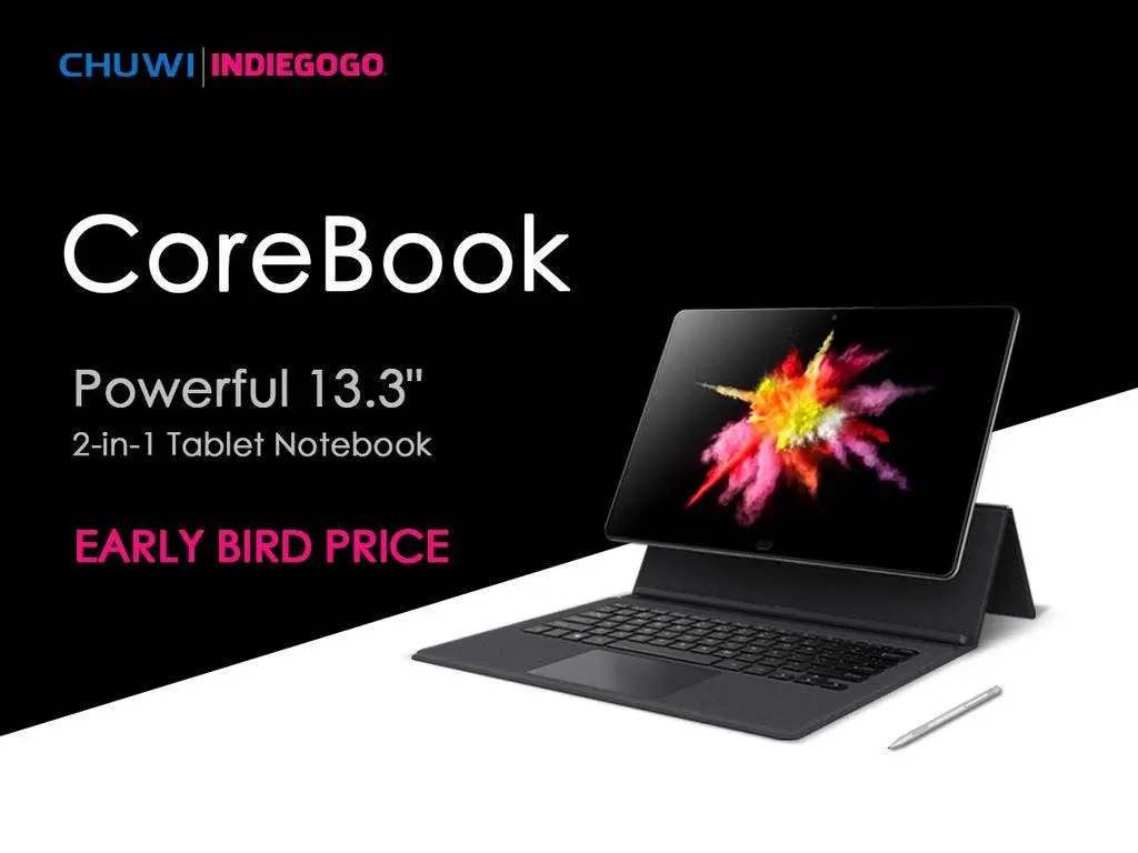 Indiegogo campaign for the Chuwi CoreBook started today