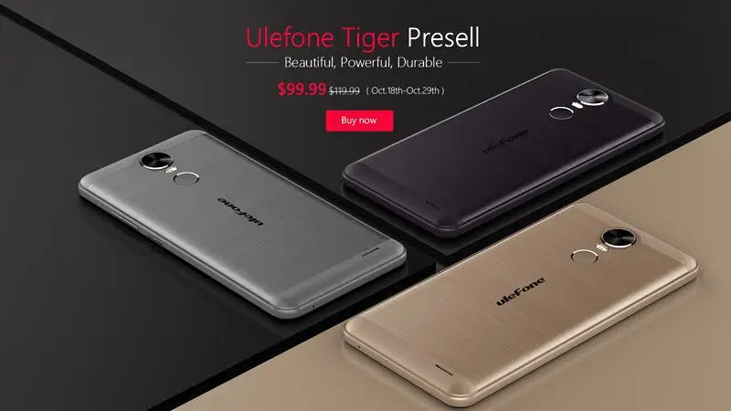 Ulefone Tiger jumps into the presale jungle