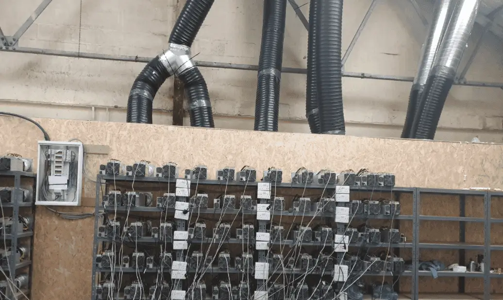 British police discovered cryptocurrency mining farm stealing electricity