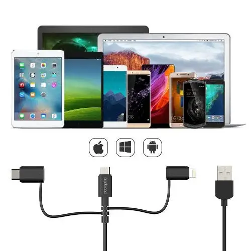 Dodocool DA120 3-in-1 microUSB, USB Type-C and Lightning Adapter now on Sale
