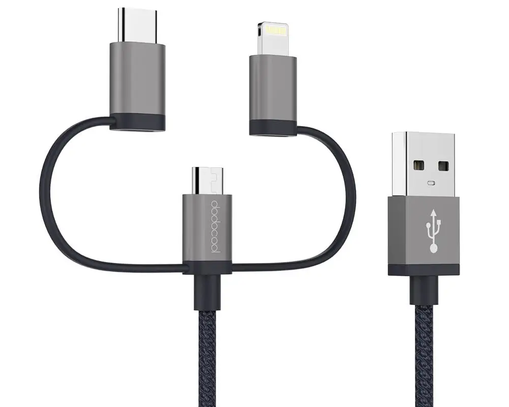 Dodocool DA120GY MFi Certified 3.3ft Nylon Braided USB Adapter now on Sale