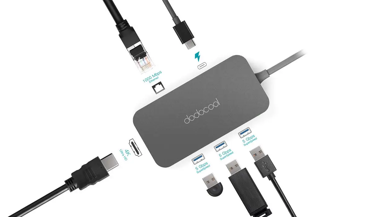 Dodocool DC50 Handy 6-in-1 USB Type-C HUB currently on Sale