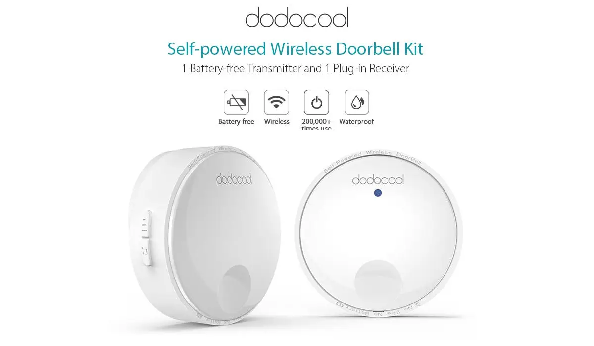 Dodocool DH01: The Wireless Doorbell that Doesn't need Batteries