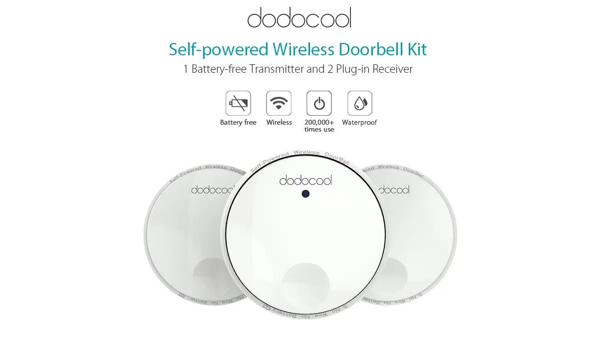 Dodocool DH02: The Self-Powered Wireless Doorbell Kit