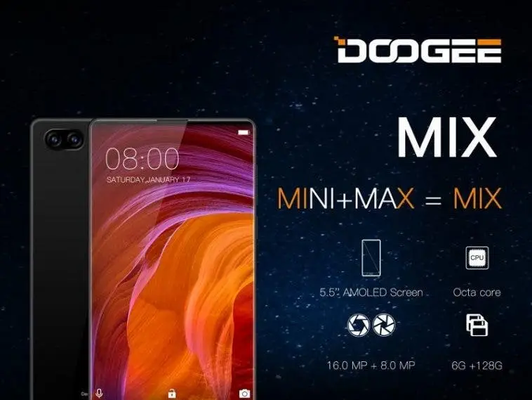 Doogee To Release Dual camera, Bezel-less Doogee MIX!