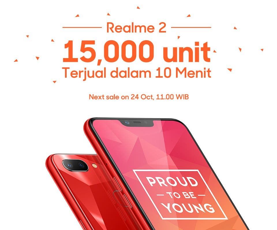 Realme breaks 15,000 sales in 10 minutes in Indonesia