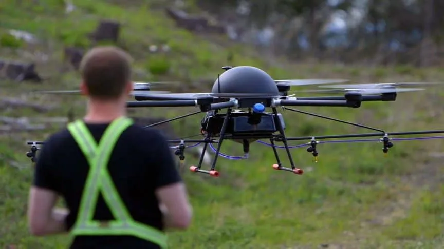 In China, Plant Drones Used To Disinfect Village (16,000 square meter)