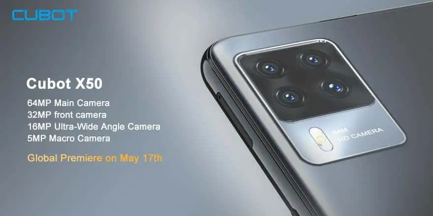Cubot X50 with flagship 64MP quad cameras officially released