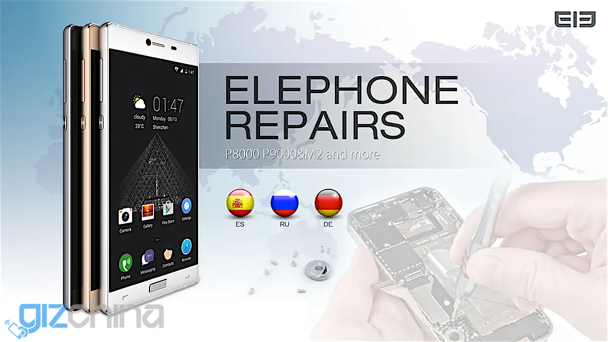 Elephone opening repair and service centers in Spain, Germany and Russia