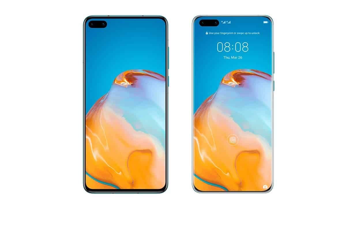 The Huawei P40 and P40 Pro show their screen in new images