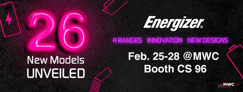 Energizer® Mobile to reveal 26 new products at the Mobile World Congress