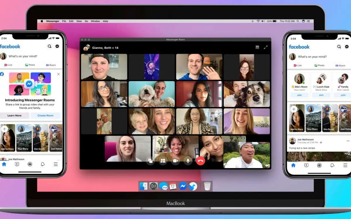 Facebook introduces a group video call service with Messenger Rooms