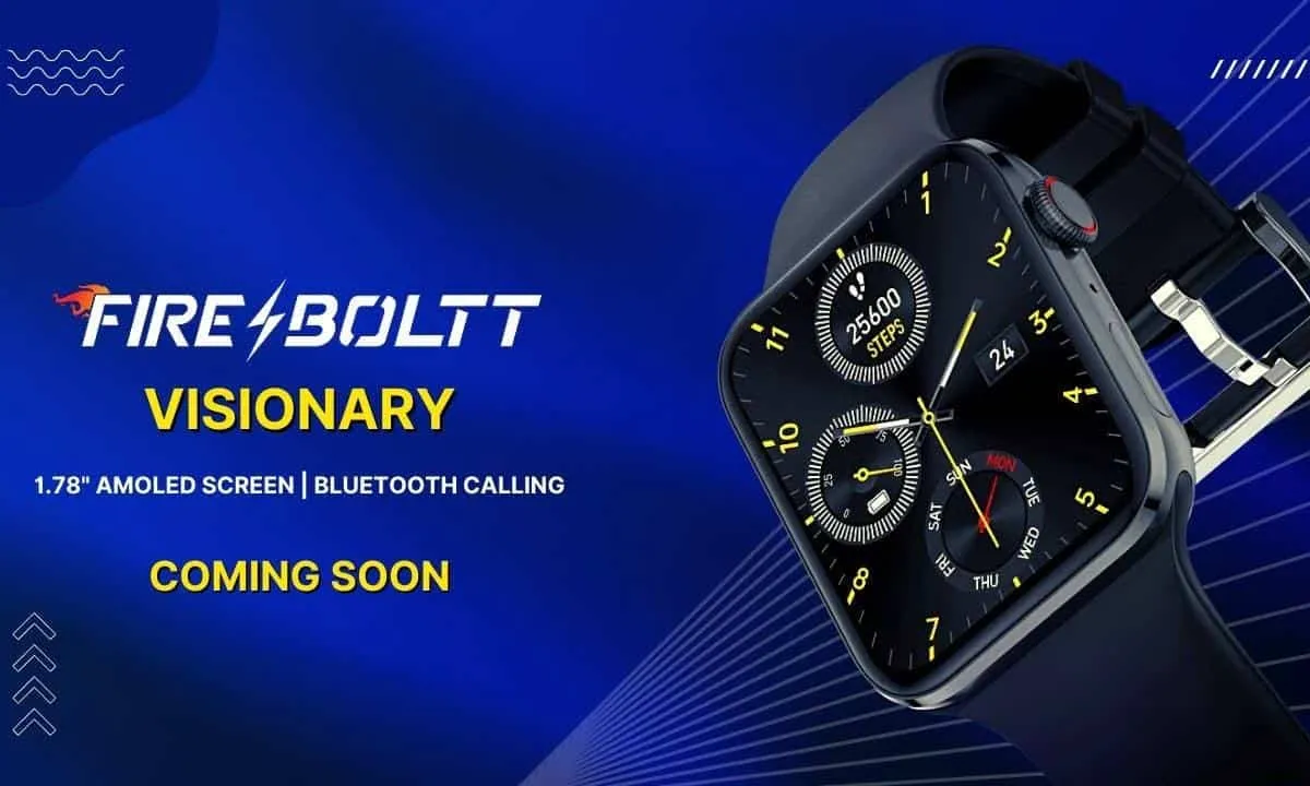 Fire-Boltt Visionary Smartwatch With Beautiful Design Lands In India