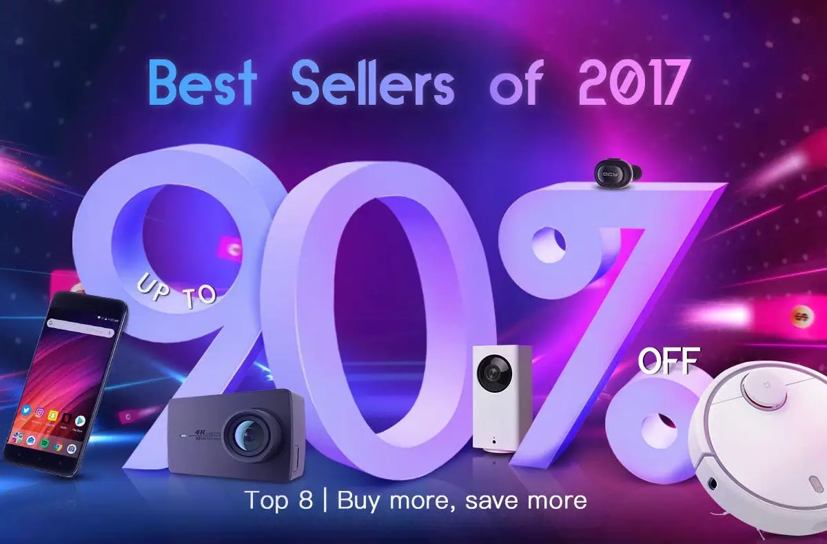 Geekbuying Best Sellers of 2017 now on Flash Sale - Save up to 90%