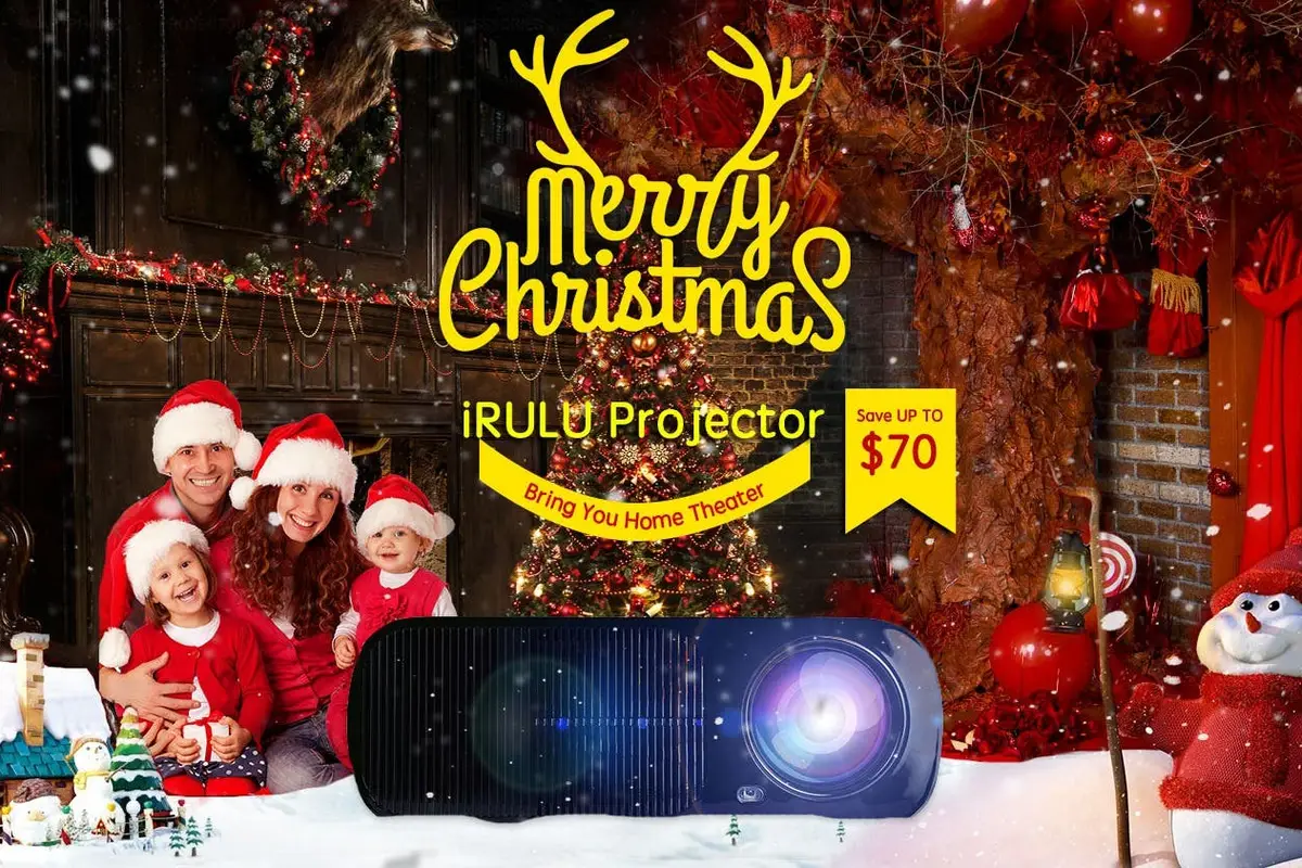 iRULU Projectors on Sale for Christmas - Save Up To $70