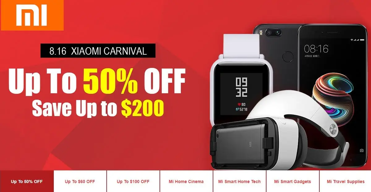Xiaomi Carnival Kicks Off at Geekbuying - Up to %50 Off