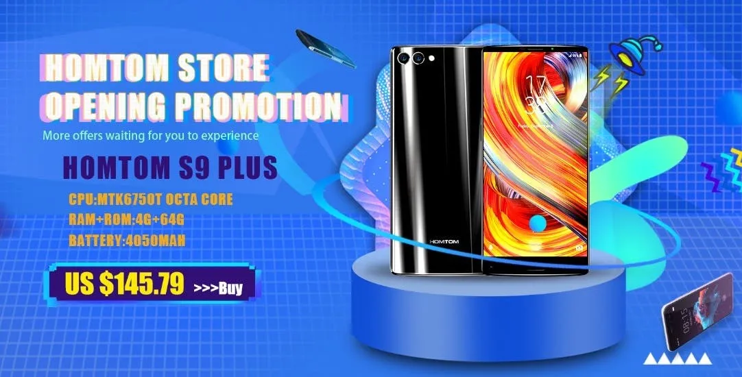HOMTOM Store Opening Promo Kicks Off on AliExpress