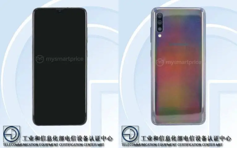 Samsung Galaxy A70 and A60 with triple rear cameras spotted on TENAA