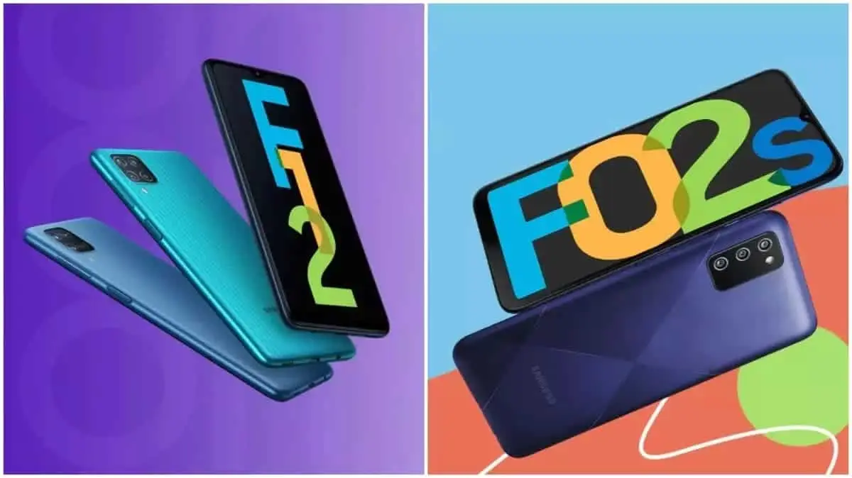 Samsung Galaxy F02s and Galaxy F12 budget smartphones launched