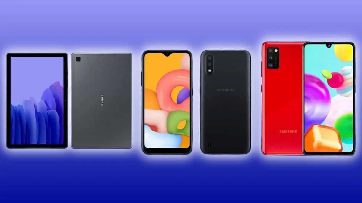 Galaxy M01, A41 and Tab A7 are receiving One UI 3.1 update