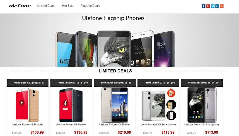 Ulefone devices are getting special prices on Gearbest for the Black Friday