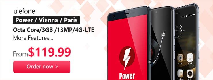 Ulefone Power on sale at Geekbuying,com for 159.99$