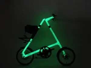 Glow in the Dark Strida Folding Bike!