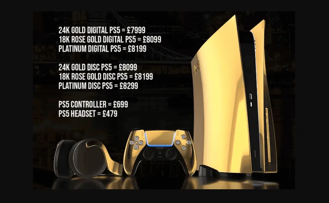 Luxury customized Sony PS5 now available for £7,999 ($10,851)