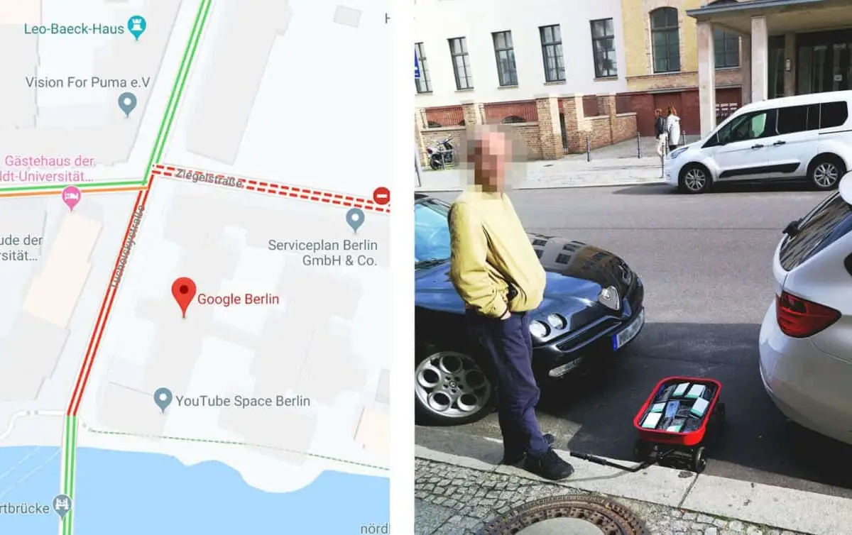 Google Maps: 99 smartphones are enough to create a false traffic jam
