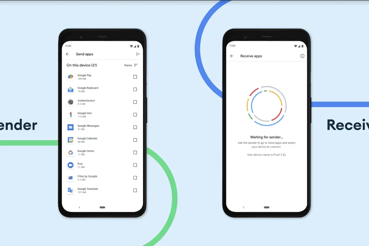 Google Nearby share function can now share Android apps