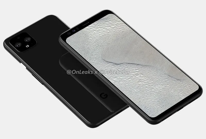 Google Pixel 4 XL Renders: Dual selfie and Triple rear cameras