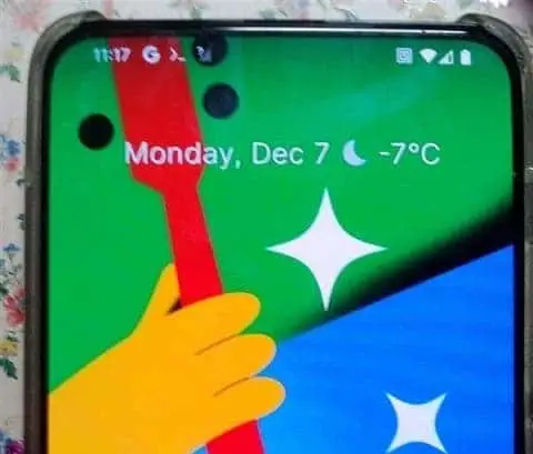Google Pixel 5 Pro real image with an under-display camera and Snapdragon 865 appears online