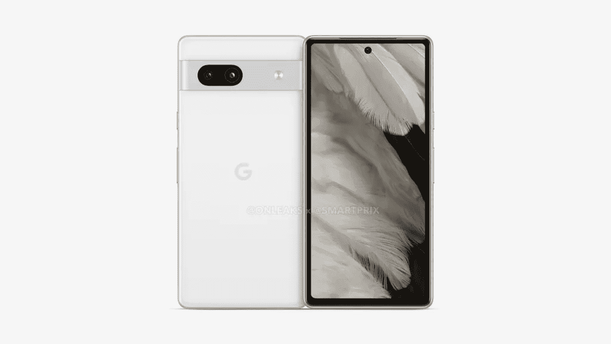 Google Pixel 7a renders reveal it uses a straight screen with a center punch-hole