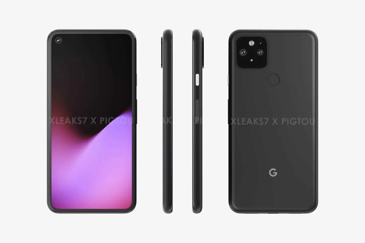 Google Pixel 5 renders appear online with a punch-hold camera design