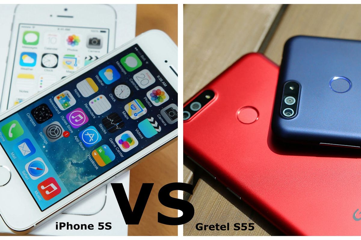 Gretel S55 vs iPhone 5S: Specs & Price Comparison