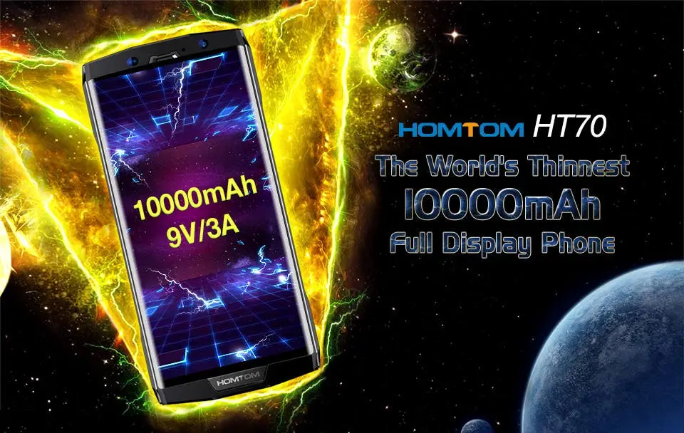 HOMTOM HT70 will be the thinnest 10.000 mAh full display phone