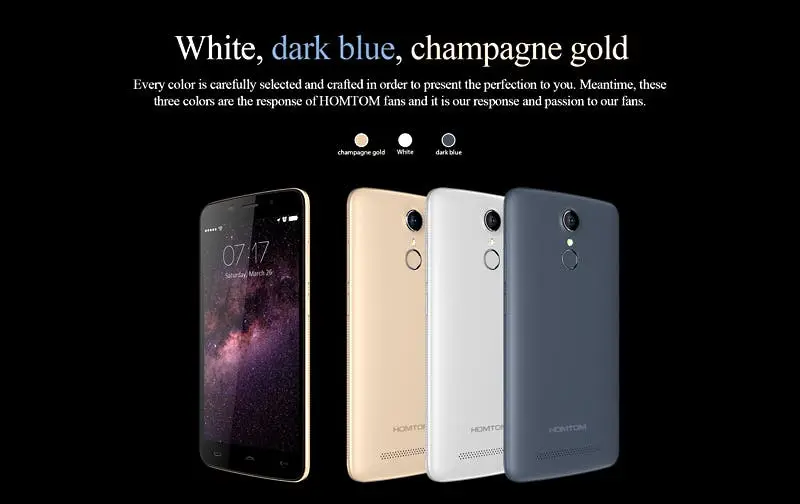 Homtom HT17 brings refined design and more color variants