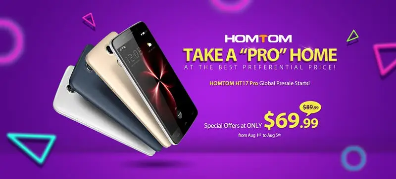 Homtom HT17 Pro flash sale