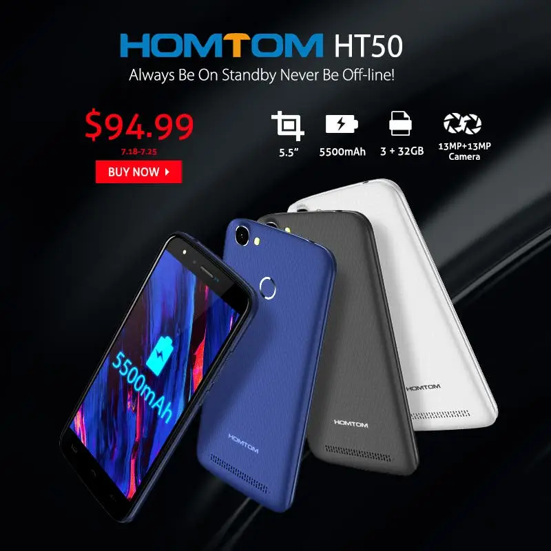 5500mAh HOMTOM HT50 Will Cost Just $94.99 For A Limited Time!