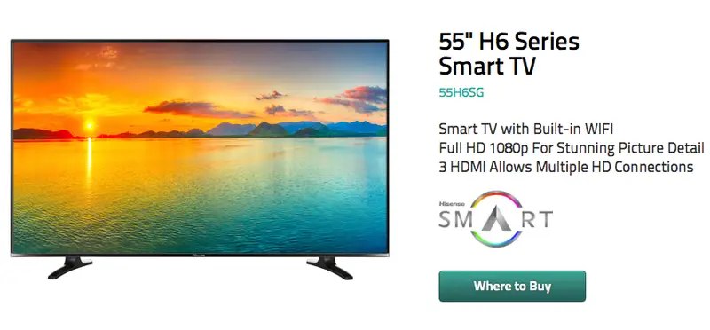 China's Hisense launches the H6 TV: 55" display with the goodness of Android