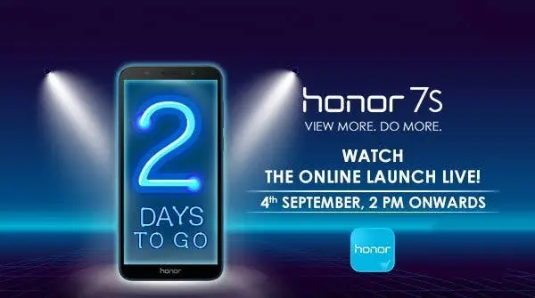 Entry-level Honor 7S launching on September 4th in India