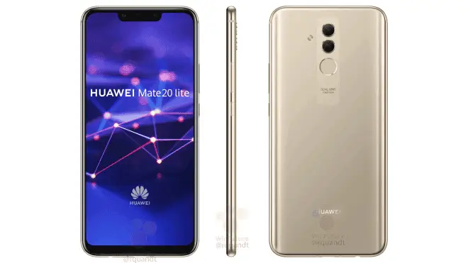 Huawei Mate 20 Lite Renders Appear Online - To Sell For $400