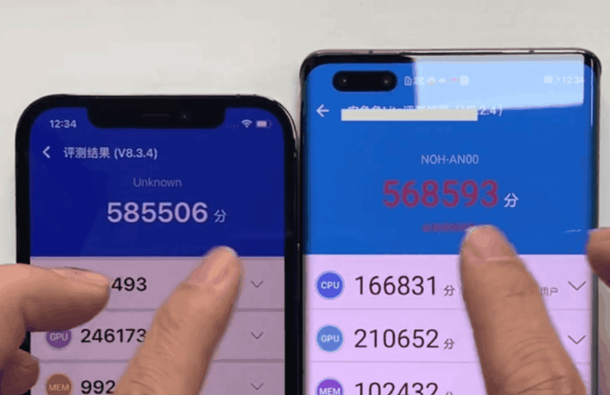 Huawei Mate 40 Pro Vs iPhone 12 Pro - disassembly comparison