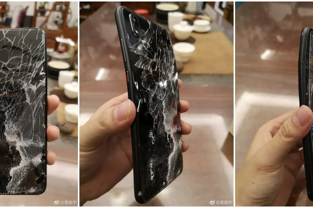 Huawei P20 "survives" massive fall