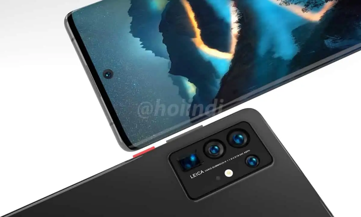New photos of the Huawei P50 Pro with a waterfall screen