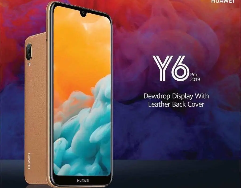 Huawei Y6 Pro (2019) with leather back and dewdrop display launched in Sri Lanka