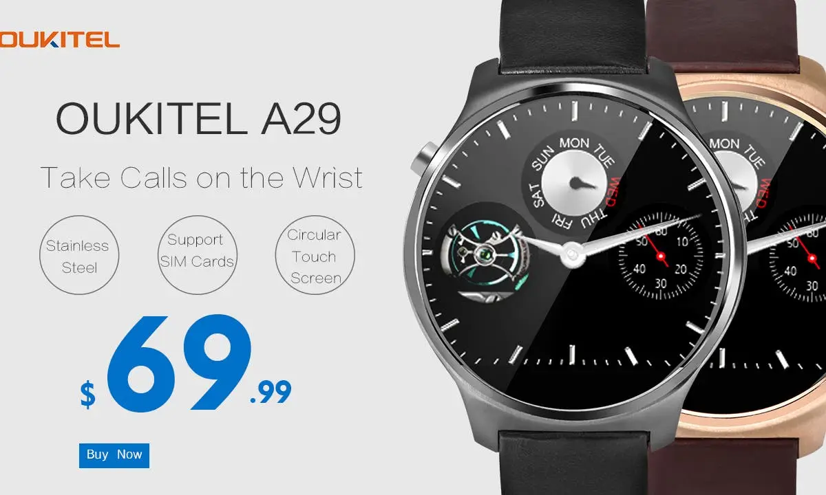 Oukitel A29 smartwatch gets call support